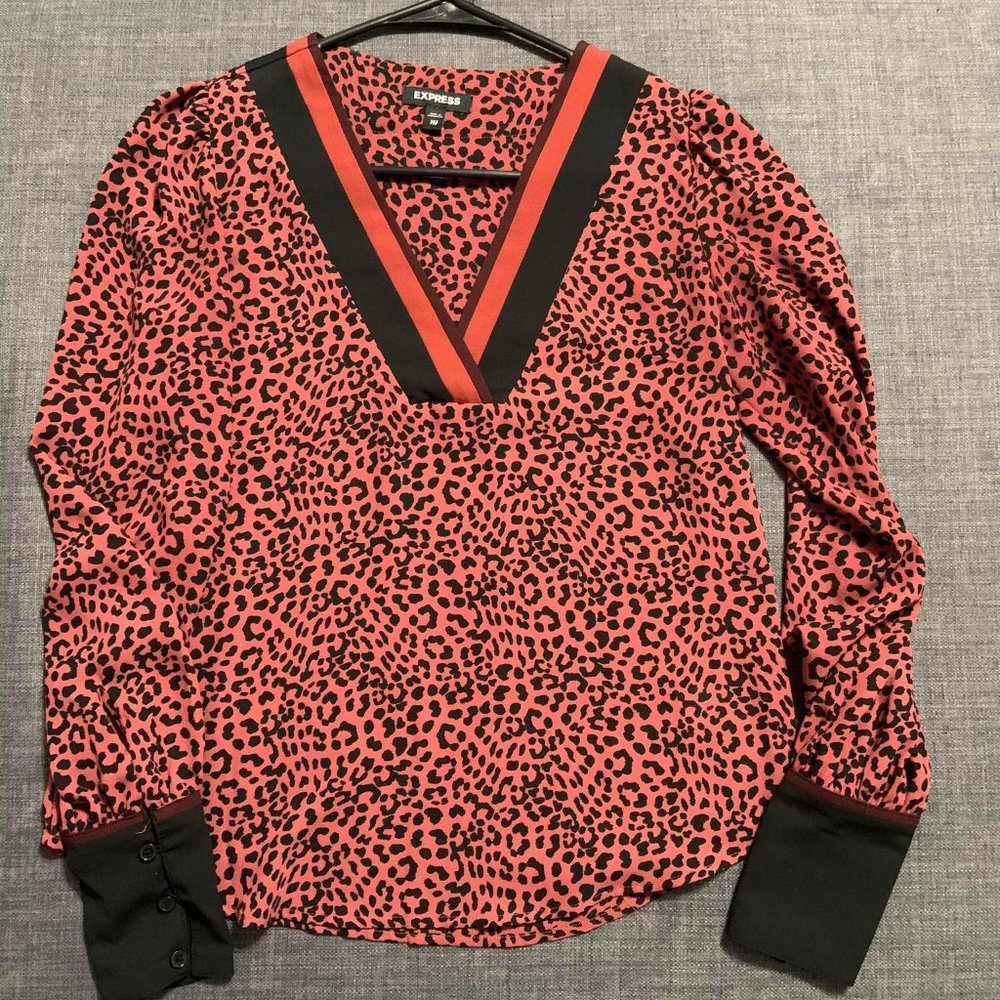 Express Cheetah Print Top
